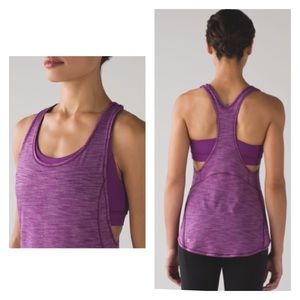 Lululemon On Track Purple Tank Top